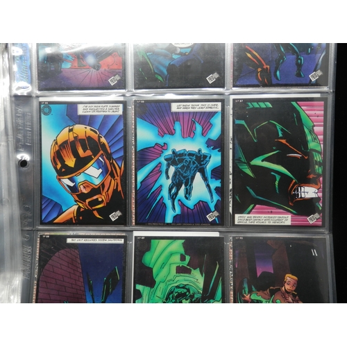 60 - Collectors Cards: 1990s Marvel Comics Super Heroes Complete Set of 162 Cards plus all 5 Holo Cards