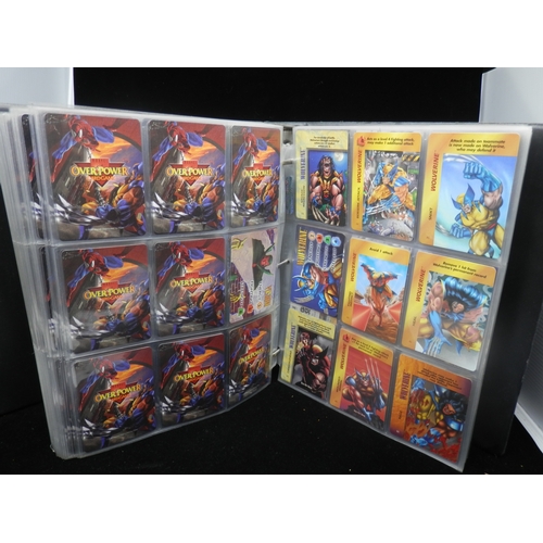 14 - Collectors Cards: A Very Rare Binder of 891 Fleer Marvel Overpower Cards (1995-1996) We believe this... 