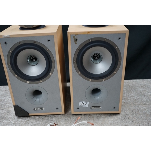 167 - Pair of Tannoy speakers Sensys DC1 Maple Speakers