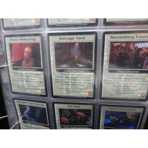 22 - Collectors Cards: Binder to contain Babylon 5 Premiere Base Set to include 450 Cards with Signed Mar... 