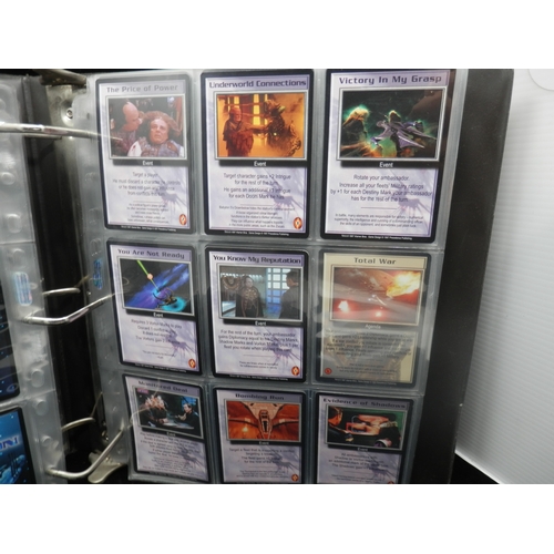 22 - Collectors Cards: Binder to contain Babylon 5 Premiere Base Set to include 450 Cards with Signed Mar... 