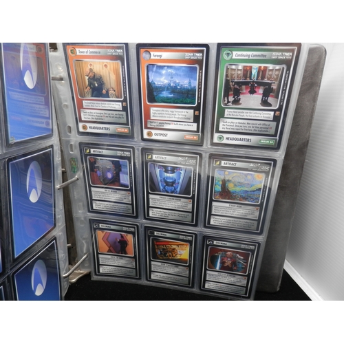 25 - Collectors Cards: A Binder of Approx. 950 Star Trek CCG Cards including Deep Space Nine, The Next Ge... 