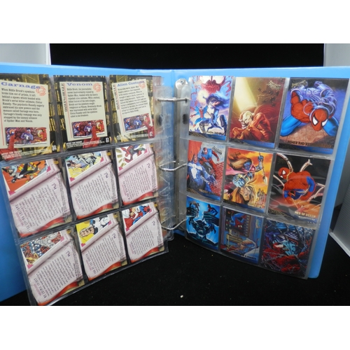 39 - Collectors Cards: Fleer Ultra Spiderman Complete Set of 150 Base Cards, 6/10 Clearchrome Cards, 5/6 ... 