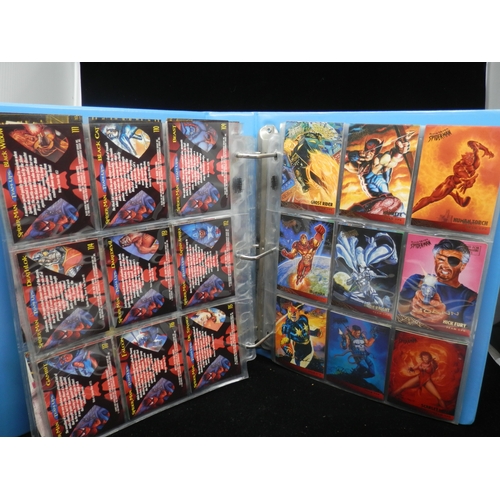 39 - Collectors Cards: Fleer Ultra Spiderman Complete Set of 150 Base Cards, 6/10 Clearchrome Cards, 5/6 ... 