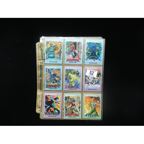 52 - Collectors Cards: Collection of Various 1990s Marvel Trading Cards