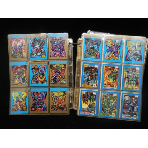 52 - Collectors Cards: Collection of Various 1990s Marvel Trading Cards