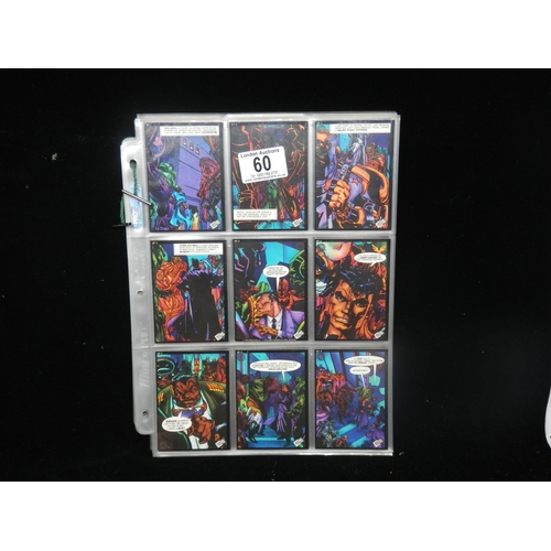 60 - Collectors Cards: 1990s Marvel Comics Super Heroes Complete Set of 162 Cards plus all 5 Holo Cards