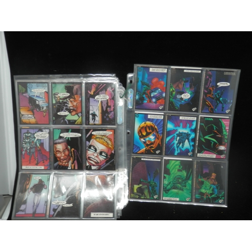 60 - Collectors Cards: 1990s Marvel Comics Super Heroes Complete Set of 162 Cards plus all 5 Holo Cards