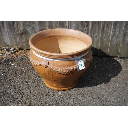 1210 - Gardens, Pots & Planters: Large Decorative Plant Pot- 44cm Dia. x 34cm T