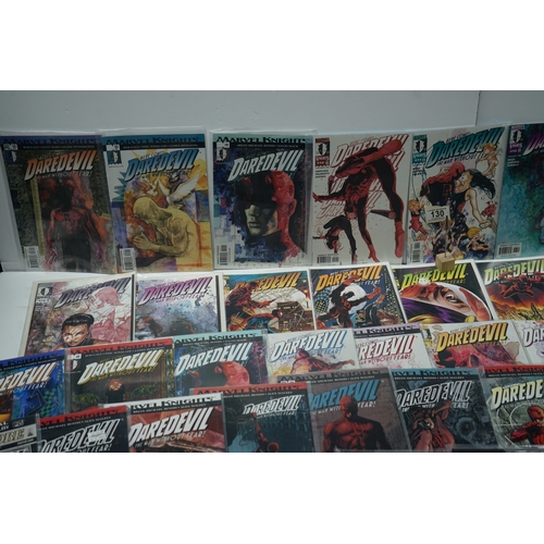 130 - Collection of Daredevil comic books, various issues from Marvel Knights series.