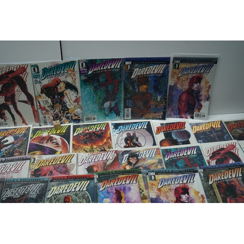 130 - Collection of Daredevil comic books, various issues from Marvel Knights series.