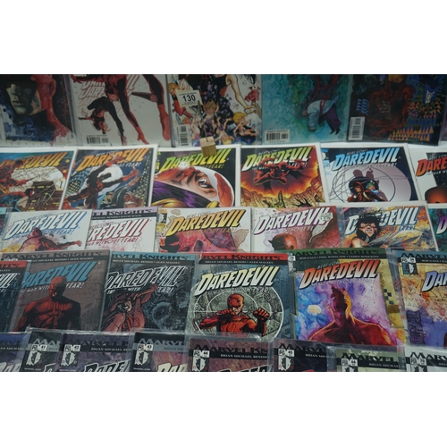 130 - Collection of Daredevil comic books, various issues from Marvel Knights series.