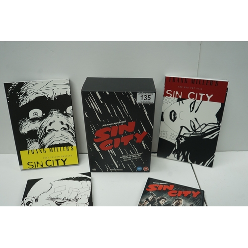 135 - Limited Edition Sin City Box Set to incl. graphic novel comic books by Frank Miller and DVD.