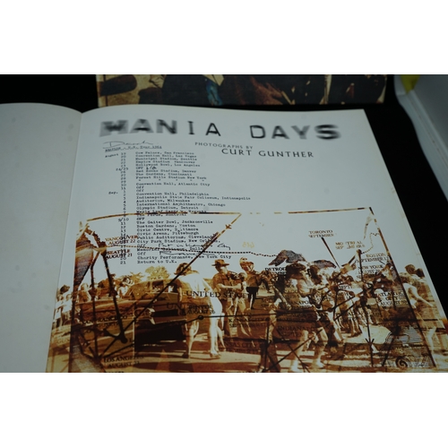 137 - Rare Book: The Beatles Interest-MANIA DAYS (SIGNED Limited Edition) signed by Stephen Gunther, curat... 