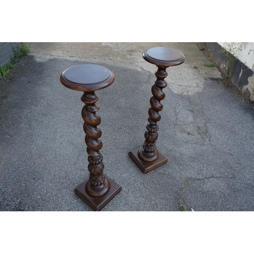 271 - Pair of Italian Barley Twist Stands Originally from Harrods 1980s