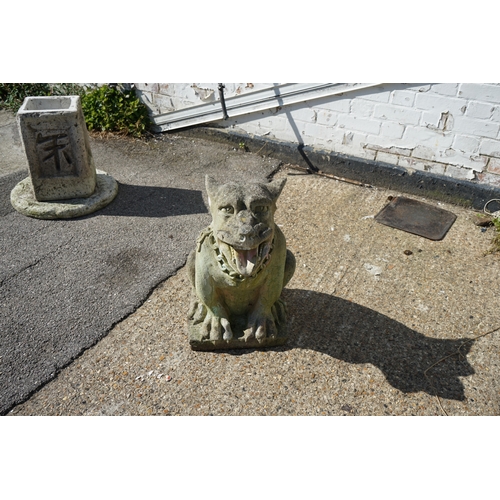 407 - Heavy Stone Gargoyle 60cm Tall