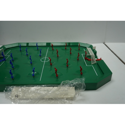 413 - Vintage wooden bagatelle game board and a Table Football Game