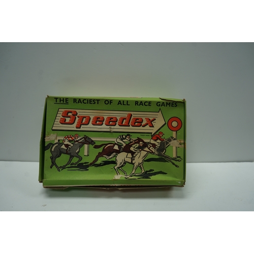 428 - Vintage Speedex horse racing game in original box.