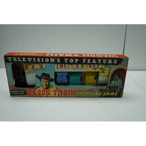 432 - Wagon Train Shooting Game in original packaging.