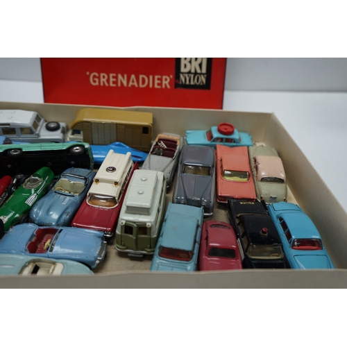 436 - Collection of vintage toy cars by Corgi, Dinky & Budgie. Highlights include a Rare Proteus Campbell ... 