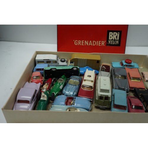 436 - Collection of vintage toy cars by Corgi, Dinky & Budgie. Highlights include a Rare Proteus Campbell ... 