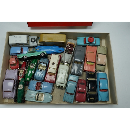 436 - Collection of vintage toy cars by Corgi, Dinky & Budgie. Highlights include a Rare Proteus Campbell ... 