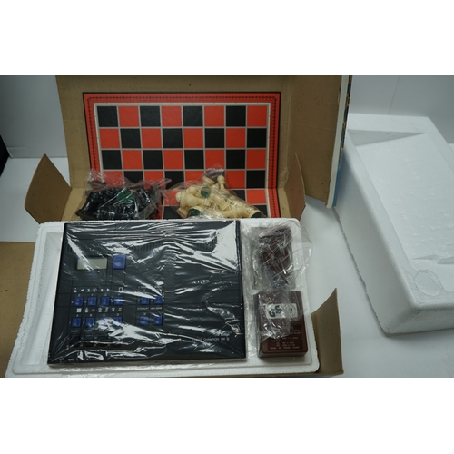 460 - SciSys Chess Champion Super System IV Chess Computer with adapter, boxed.