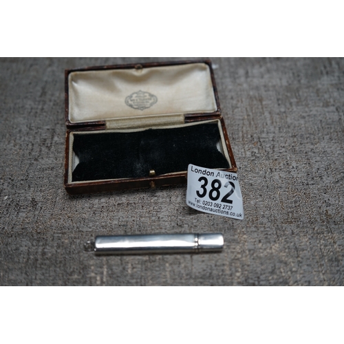 382 - Hallmarked Silver Cased Pencil in Presentation Box