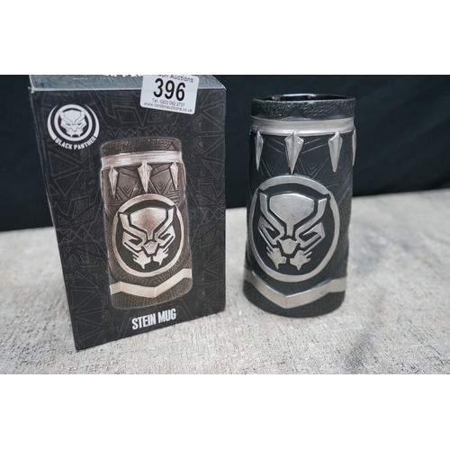 396 - Black Panther Stein Mug in original packaging.