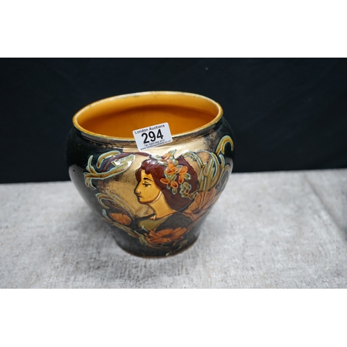 294 - Art Noveau Suez Pottery jardieneire