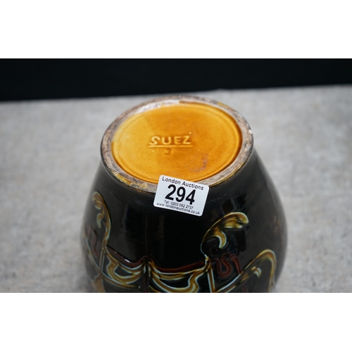 294 - Art Noveau Suez Pottery jardieneire