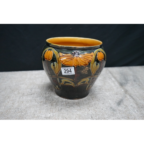 294 - Art Noveau Suez Pottery jardieneire