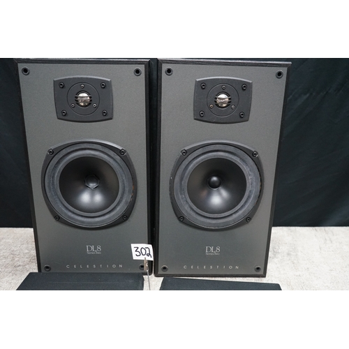 302 - Pair of Celestion DL8 Series 2 speakers.