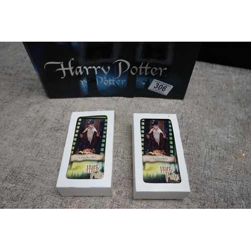 306 - Two Mint and Boxed Sets of Harry Pottery 2001 Trading Cards (Both Complete) and an Official Binder