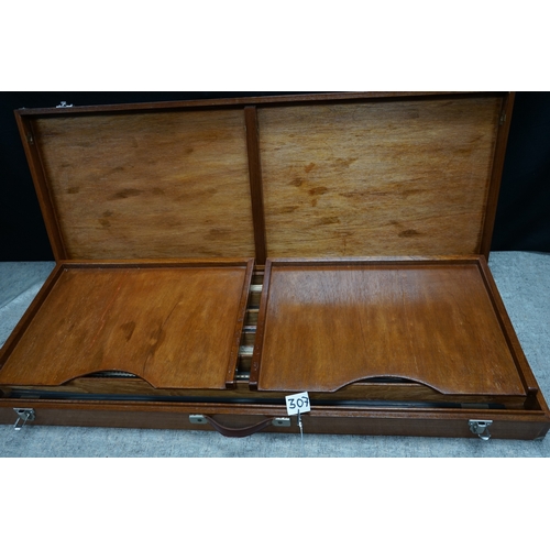 307 - Vintage Cabinet Makers Case to Contain Various Inlay/Marquetry Bandings etc