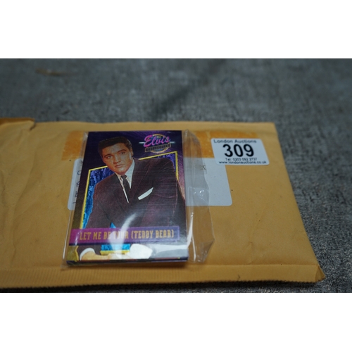 309 - Collection of Elvis Presley holographic trading cards (1992)