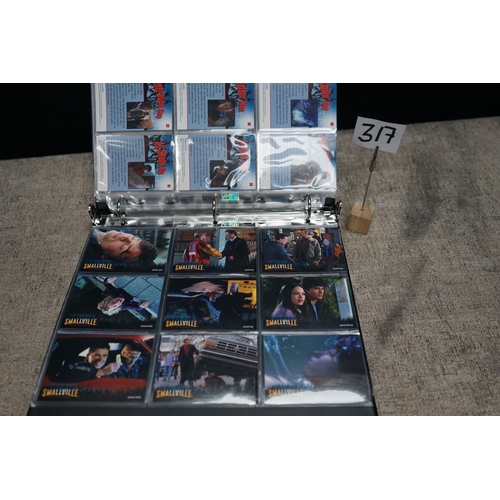 317 - Official Binder of Smallville Cards-Complete 90 Card Base Set and 9/9 Promo Cards