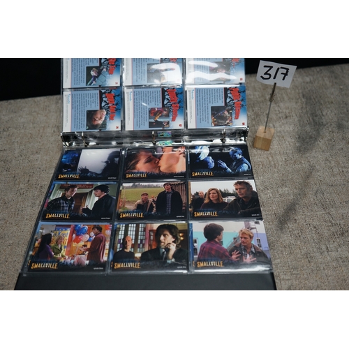 317 - Official Binder of Smallville Cards-Complete 90 Card Base Set and 9/9 Promo Cards