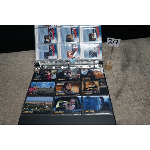 317 - Official Binder of Smallville Cards-Complete 90 Card Base Set and 9/9 Promo Cards