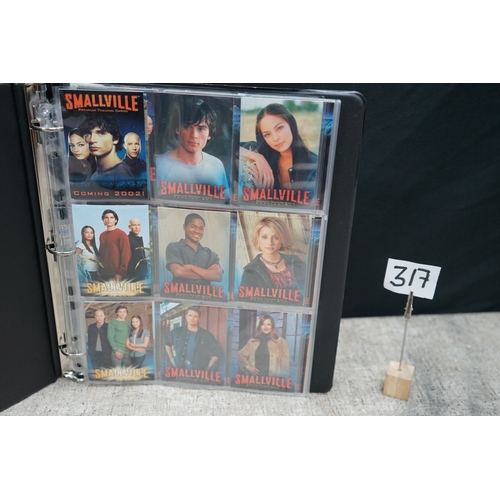 317 - Official Binder of Smallville Cards-Complete 90 Card Base Set and 9/9 Promo Cards