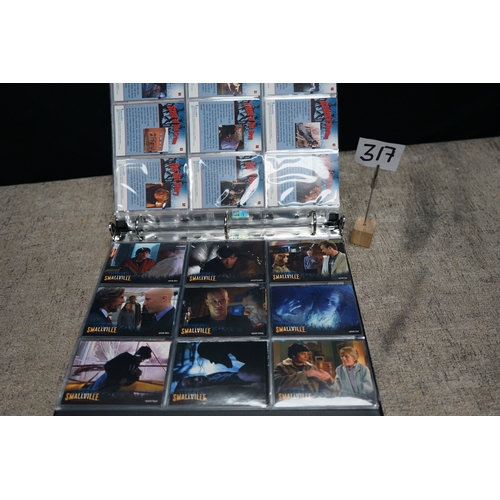 317 - Official Binder of Smallville Cards-Complete 90 Card Base Set and 9/9 Promo Cards