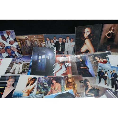 322 - Large Lot of TV and Film Interest Photographs incl. Dr Who, Buffy etc