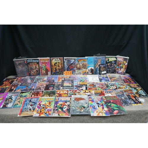 337 - Large Lot of Autographed Comics, 56  in Total, All with COA, plus Randy Queens Darkchlyde Chromium M... 