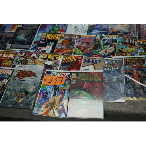 337 - Large Lot of Autographed Comics, 56  in Total, All with COA, plus Randy Queens Darkchlyde Chromium M... 