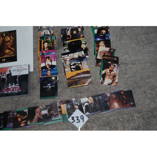 339 - Mixed Lot of Collectables : Signed Dogma CD from Viewaskew Prod., Lot of Babylon 5 Cards, Set of Ali... 