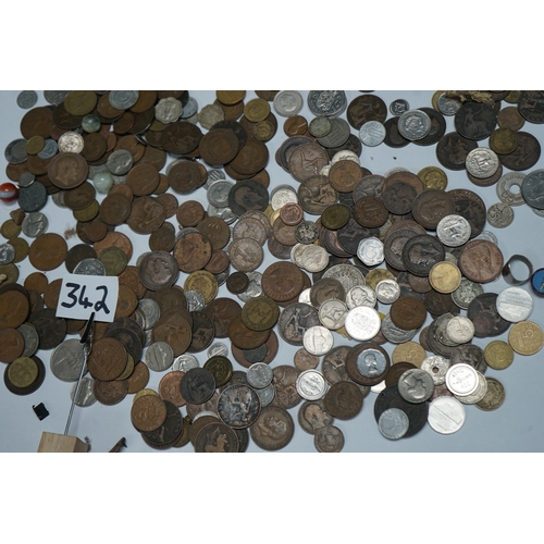 342 - Approx. 2.5kg of Mixed coins