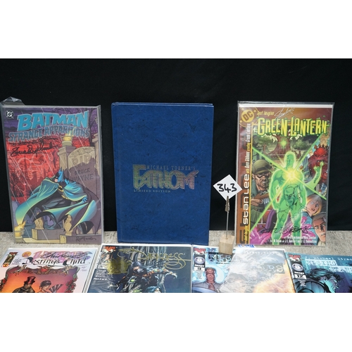 343 - Michael Turners Fathom Limited Edition book & 7 Signed Limited Edition Comic Books