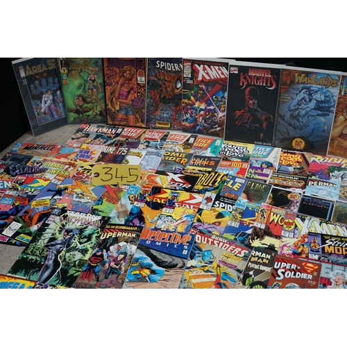 345 - Large Lot of Comic Books I Include Ltd Edition Issues, First Issues etc