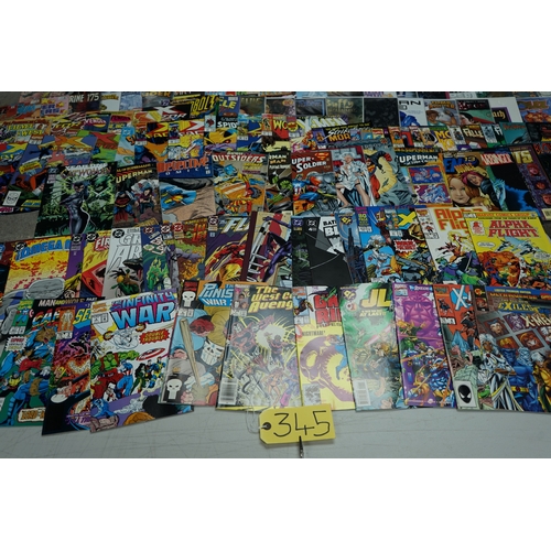 345 - Large Lot of Comic Books I Include Ltd Edition Issues, First Issues etc