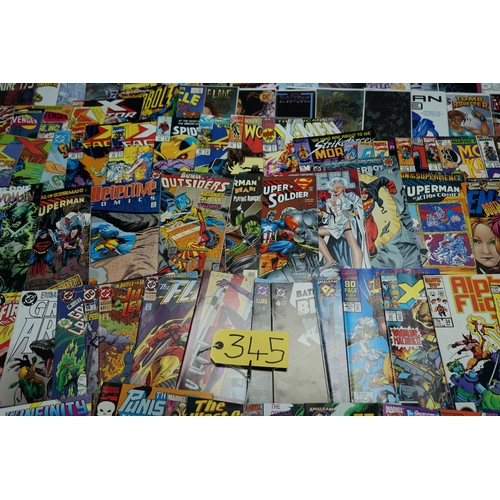 345 - Large Lot of Comic Books I Include Ltd Edition Issues, First Issues etc